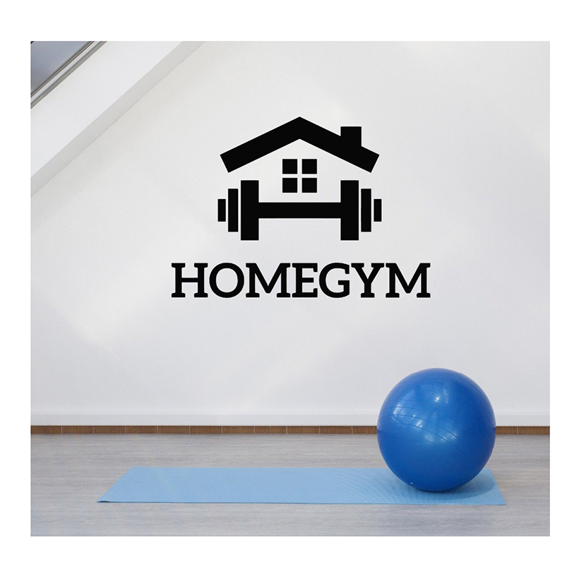 Home Gym Wallpaper - 取り外し可能なデカール、ジムの壁のステッカー、壁の装飾、寝室、家、ジムのアートワーク、ビニールの強力な壁のステッカー壁画アート紙