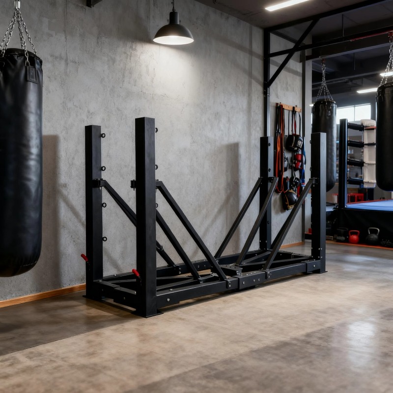 Home Gym Foldable - 折りたたみ式ジムボクシングリングセット、家庭用ボクシングトレーニング用小型折りたたみ式器具