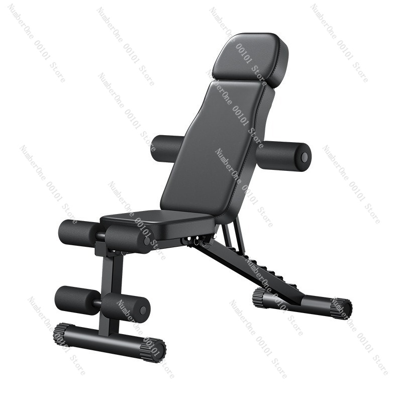 Home Gym Foldable - ダンベルフィットネスチェア、多機能折りたたみ式ワークアウトベンチ、腹筋トレーナーと腕立て伏せチェア、ホームジムエクササイズ機器