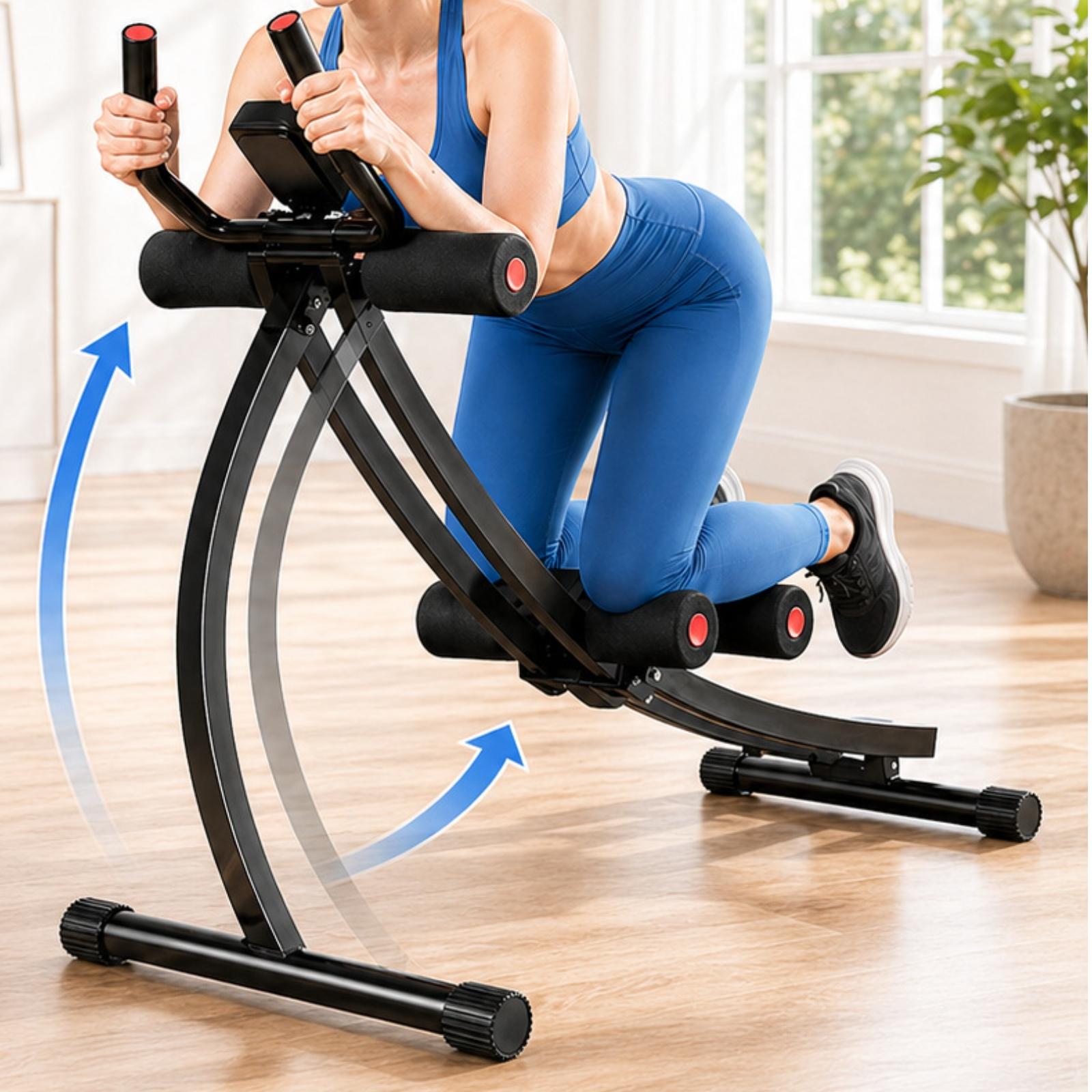 コンパクトな腹筋トレーニングマシン。折りたたみ式で、自宅での - Home Gym Foldable のレビューと価格
