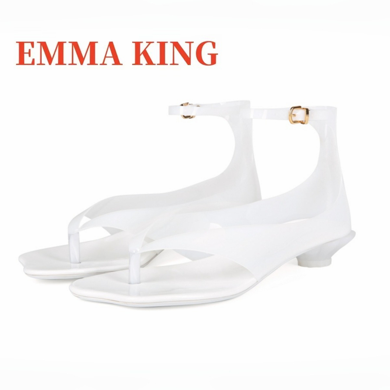 女性用Tバックジェリーサンダル、2026年新作クリアPVCサ - Ankle Strap Attachment のレビューと価格