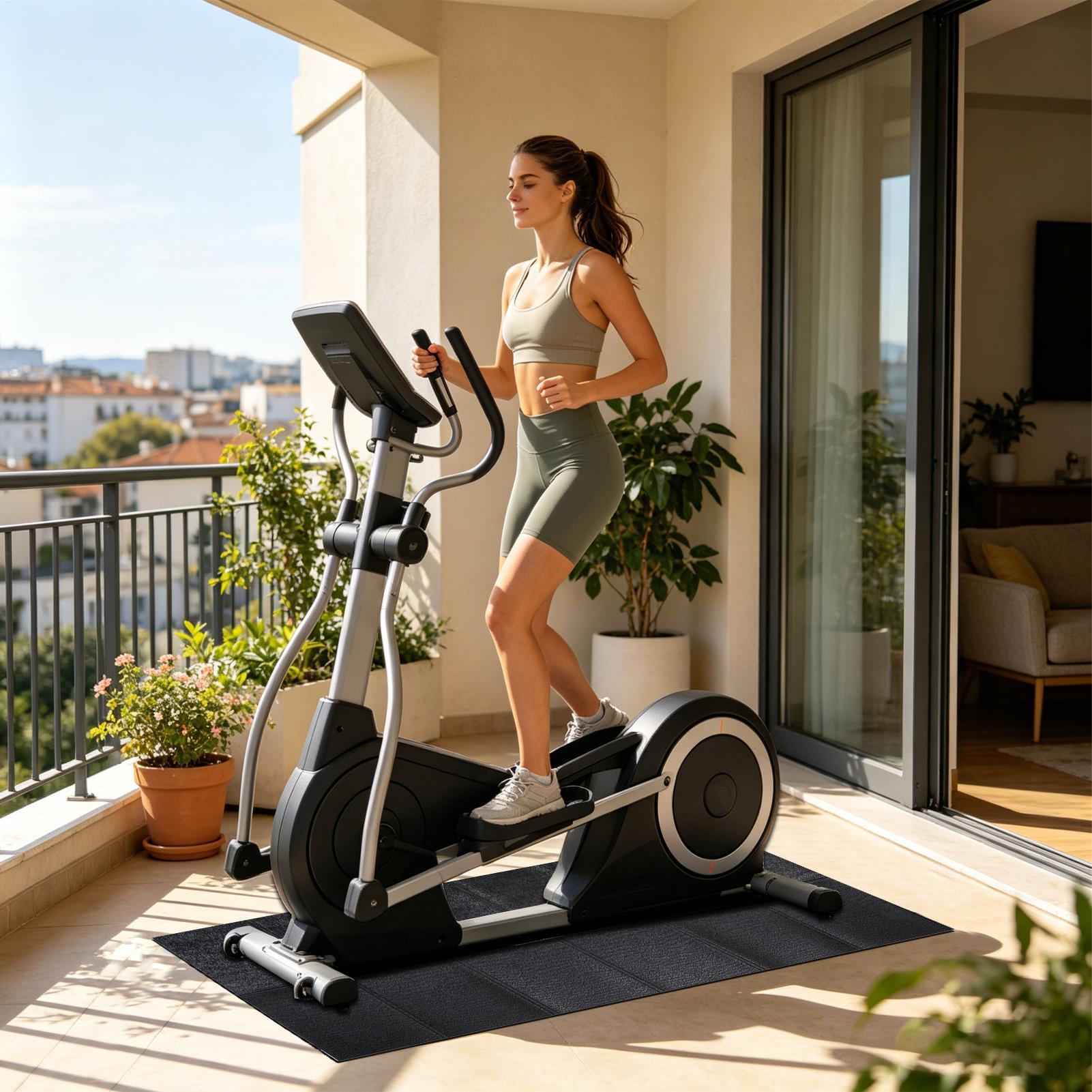 トレッドミルパッド高耐久防水折りたたみ式堅木床用トレッドミル - Home Gym Foldable のレビューと価格