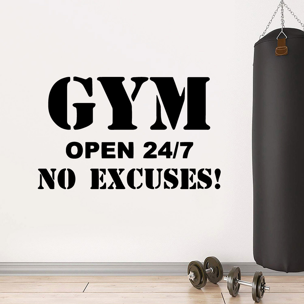 カラフルなPVCフィットネスステッカー,壁の装飾,自然芸術, - Home Gym Wallpaper のレビューと価格