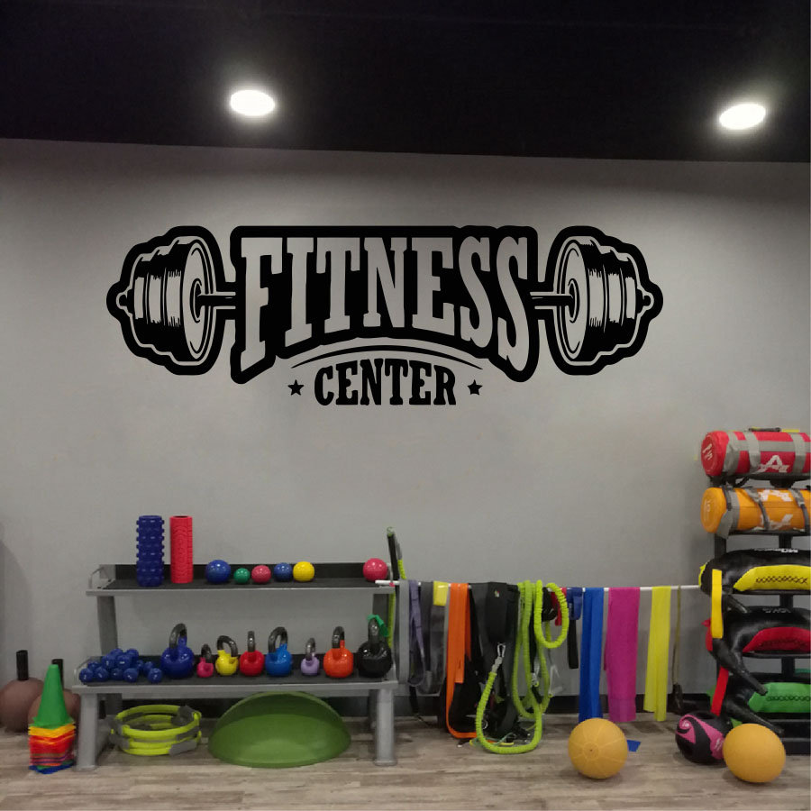 ジムビニール装飾壁デカールフィットネスクラブ壁装飾ステッカー - Home Gym Wallpaper のレビューと価格