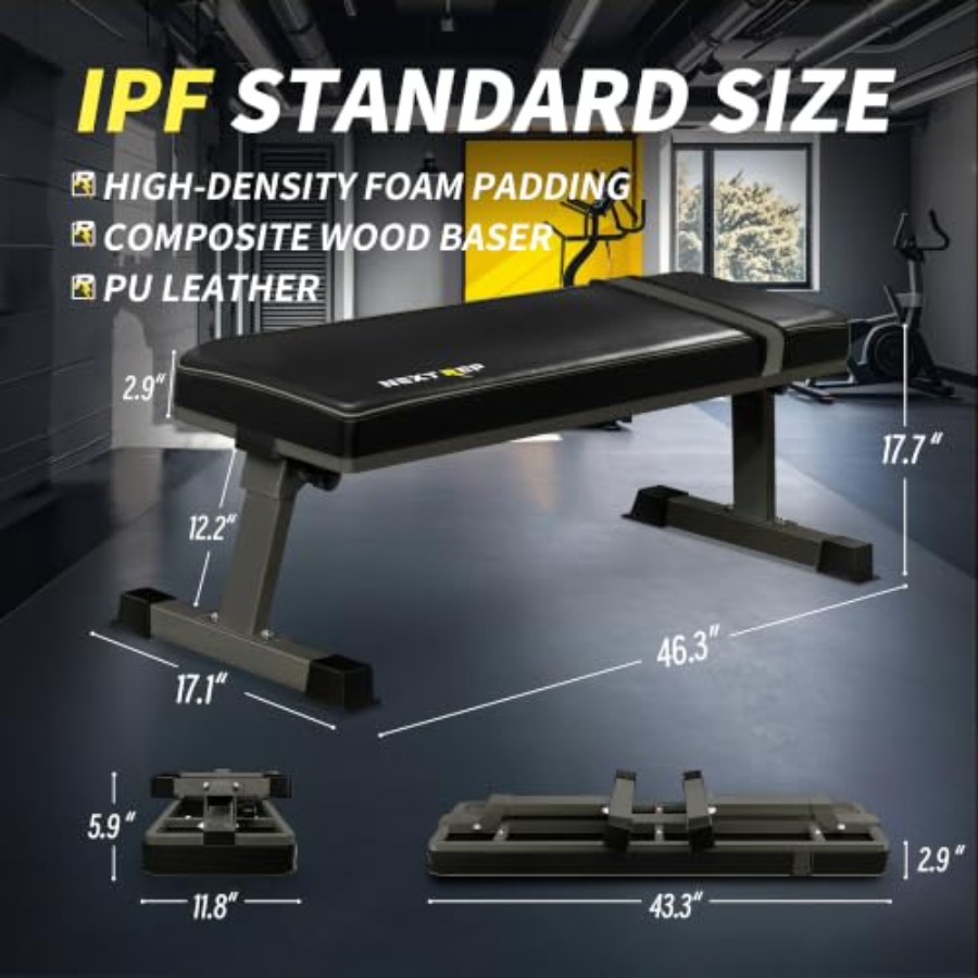 ホームジム用筋力トレーニングベンチ：耐荷重1300ポンドの頑 - Home Gym Foldable のレビューと価格
