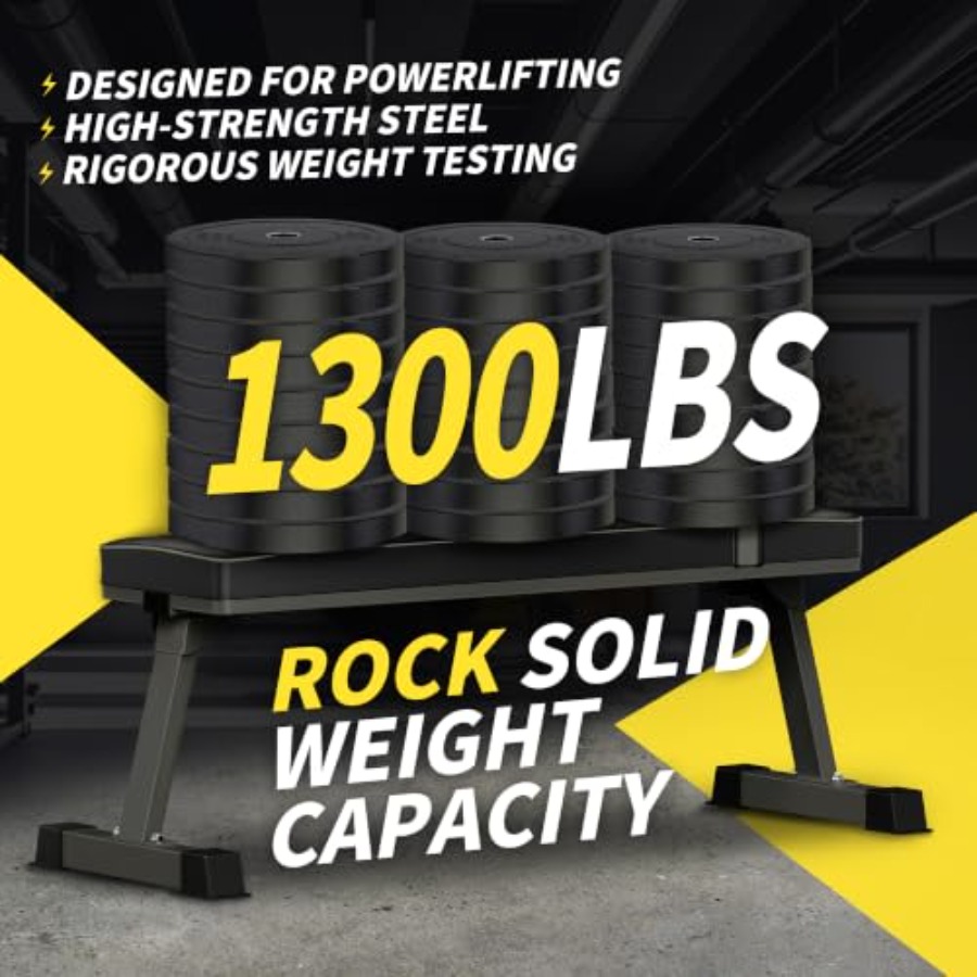 ホームジム用筋力トレーニングベンチ：耐荷重1300ポンドの頑 - Home Gym Foldable のレビューと価格