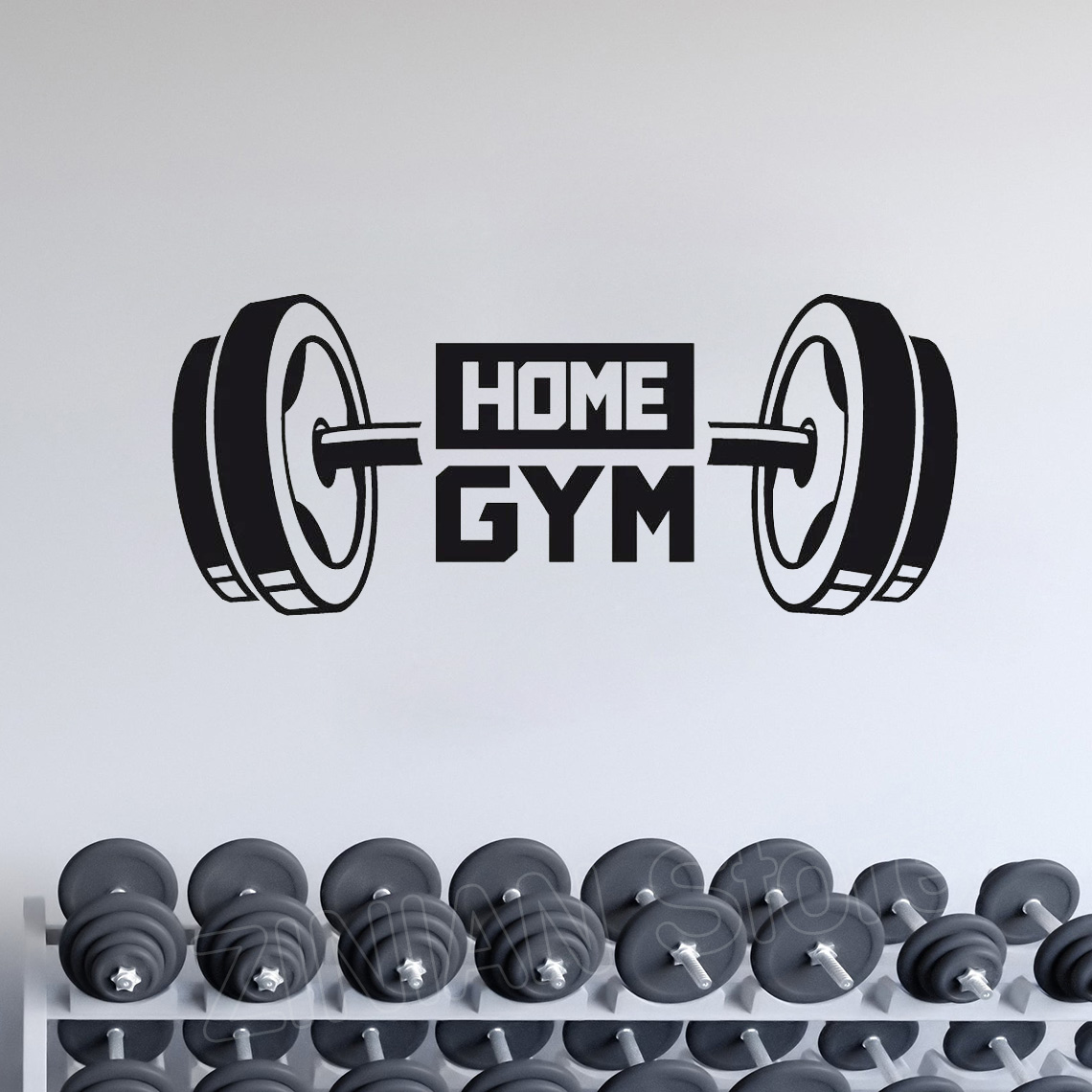 ホームジムの装飾用ウォールステッカー,ダンベル,ビニール,壁 - Home Gym Wallpaper のレビューと価格